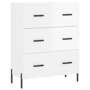 vidaXL Sideboard High Gloss White 69.5x34x90 cm Engineered Wood