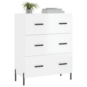 vidaXL Sideboard High Gloss White 69.5x34x90 cm Engineered Wood