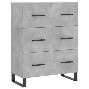 vidaXL Sideboard Concrete Grey 69.5x34x90 cm Engineered Wood