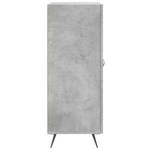 vidaXL Sideboard Concrete Grey 69.5x34x90 cm Engineered Wood