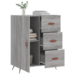 vidaXL Sideboard Grey Sonoma 69.5x34x90 cm Engineered Wood