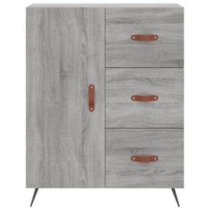 vidaXL Sideboard Grey Sonoma 69.5x34x90 cm Engineered Wood