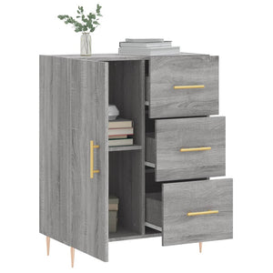 vidaXL Sideboard Grey Sonoma 69.5x34x90 cm Engineered Wood