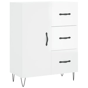 vidaXL Sideboard High Gloss White 69.5x34x90 cm Engineered Wood