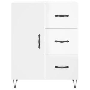 vidaXL Sideboard High Gloss White 69.5x34x90 cm Engineered Wood