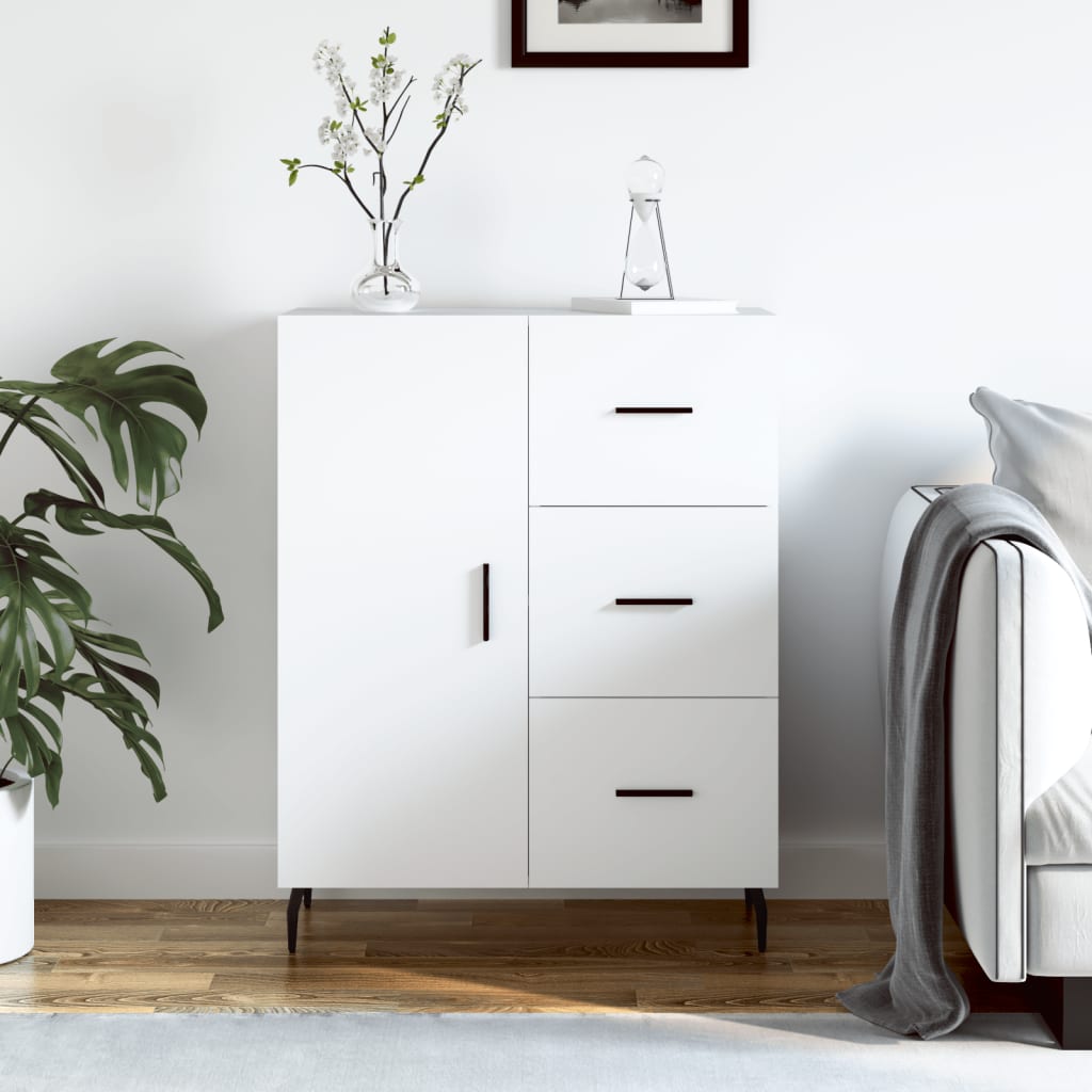 vidaXL Sideboard White 69.5x34x90 cm Engineered Wood