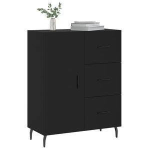 vidaXL Sideboard Black 69.5x34x90 cm Engineered Wood