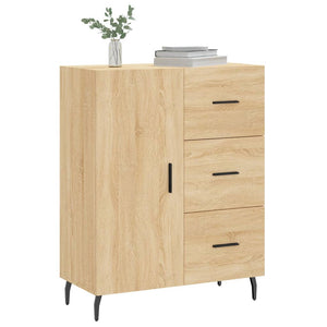 vidaXL Sideboard Sonoma Oak 69.5x34x90 cm Engineered Wood