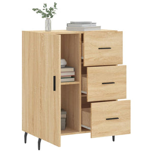 vidaXL Sideboard Sonoma Oak 69.5x34x90 cm Engineered Wood