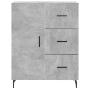 vidaXL Sideboard Concrete Grey 69.5x34x90 cm Engineered Wood