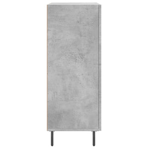 vidaXL Sideboard Concrete Grey 69.5x34x90 cm Engineered Wood