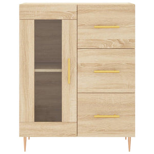 vidaXL Sideboard Sonoma Oak 69.5x34x90 cm Engineered Wood