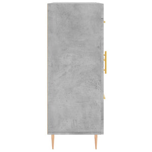 vidaXL Sideboard Concrete Grey 69.5x34x90 cm Engineered Wood