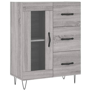 vidaXL Sideboard Grey Sonoma 69.5x34x90 cm Engineered Wood