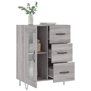 vidaXL Sideboard Grey Sonoma 69.5x34x90 cm Engineered Wood