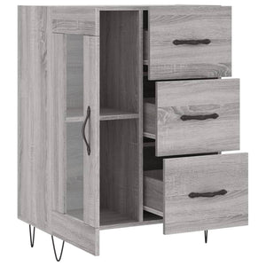 vidaXL Sideboard Grey Sonoma 69.5x34x90 cm Engineered Wood