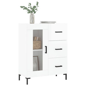 vidaXL Sideboard High Gloss White 69.5x34x90 cm Engineered Wood