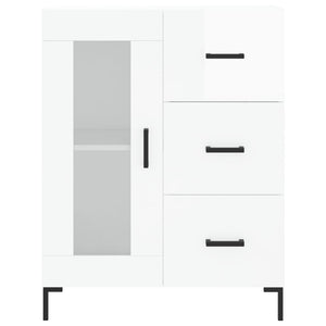 vidaXL Sideboard High Gloss White 69.5x34x90 cm Engineered Wood