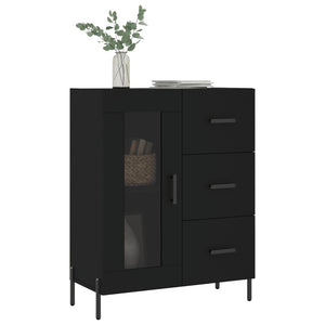 vidaXL Sideboard Black 69.5x34x90 cm Engineered Wood