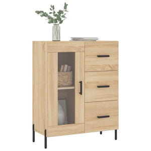 vidaXL Sideboard Sonoma Oak 69.5x34x90 cm Engineered Wood