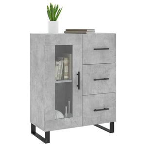 vidaXL Sideboard Concrete Grey 69.5x34x90 cm Engineered Wood