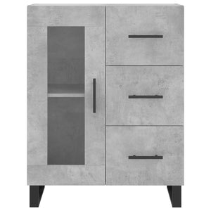 vidaXL Sideboard Concrete Grey 69.5x34x90 cm Engineered Wood