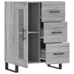 vidaXL Sideboard Grey Sonoma 69.5x34x90 cm Engineered Wood