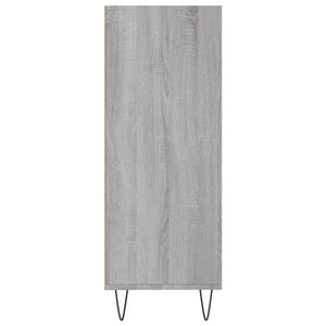 vidaXL Bookcase Grey Sonoma 69.5x32.5x90 cm Engineered Wood