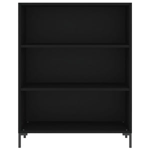 vidaXL Bookcase Black 69.5x32.5x90 cm Engineered Wood