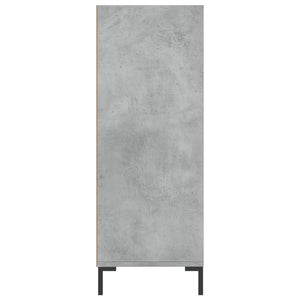 vidaXL Bookcase Concrete Grey 69.5x32.5x90 cm Engineered Wood