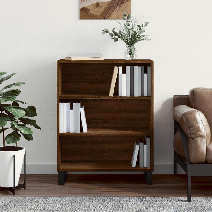 vidaxL Shelf Cabinet Brown Oak 69.5x32.5x90 cm Engineered Wood