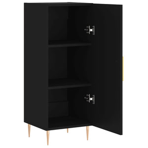 vidaXL Sideboard Black 34.5x34x90 cm Engineered Wood