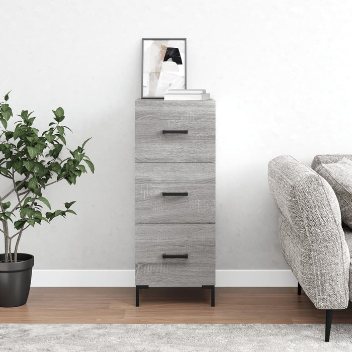 vidaXL Sideboard Grey Sonoma 34.5x34x90 cm Engineered Wood