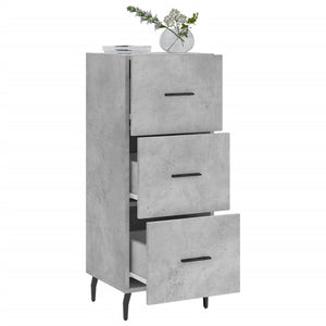 vidaXL Sideboard Concrete Grey 34.5x34x90 cm Engineered Wood