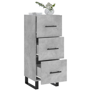 vidaXL Sideboard Concrete Grey 34.5x34x90 cm Engineered Wood