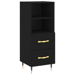 vidaXL Sideboard Black 34.5x34x90 cm Engineered Wood