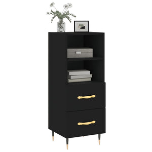 vidaXL Sideboard Black 34.5x34x90 cm Engineered Wood