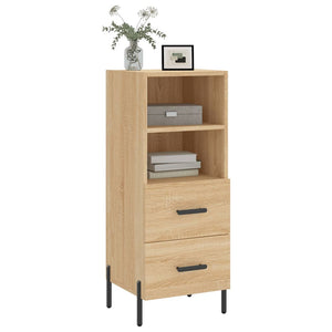 vidaXL Sideboard Sonoma Oak 34.5x34x90 cm Engineered Wood