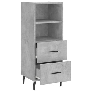 vidaXL Sideboard Concrete Grey 34.5x34x90 cm Engineered Wood