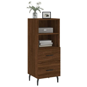 vidaXL Sideboard Brown Oak 34.5x34x90 cm Engineered Wood