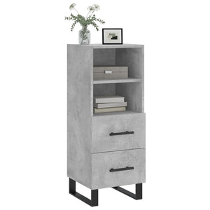 vidaXL Sideboard Concrete Grey 34.5x34x90 cm Engineered Wood