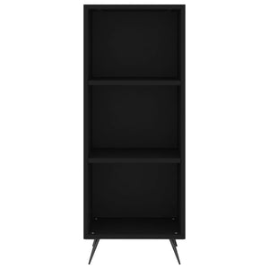 vidaxL Shelf Cabinet Black 34.5x32.5x90 cm Engineered Wood