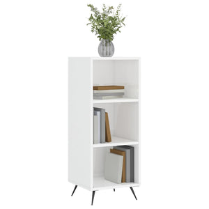 vidaxL Shelf Cabinet High Gloss White 34.5x32.5x90 cm Engineered Wood