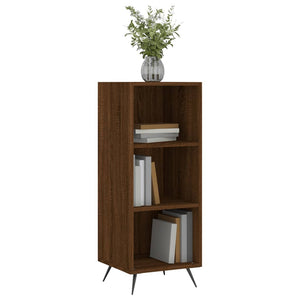 vidaxL Shelf Cabinet Brown Oak 34.5x32.5x90 cm Engineered Wood