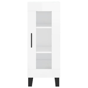 vidaXL Sideboard High Gloss White 34.5x34x90 cm Engineered Wood