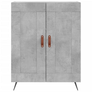 vidaXL Sideboard Concrete Grey 69.5x34x90 cm Engineered Wood