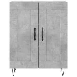 vidaXL Sideboard Concrete Grey 69.5x34x90 cm Engineered Wood