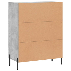 vidaXL Sideboard Concrete Grey 69.5x34x90 cm Engineered Wood