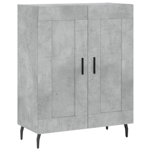 vidaXL Sideboard Concrete Grey 69.5x34x90 cm Engineered Wood