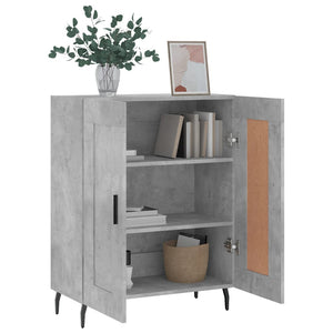 vidaXL Sideboard Concrete Grey 69.5x34x90 cm Engineered Wood